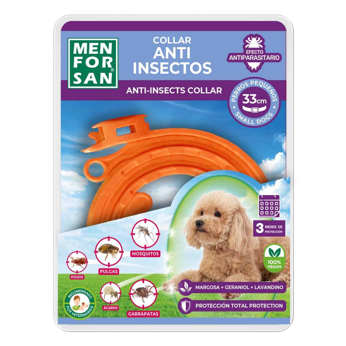 Anti-parasite collar Menforsan Orange