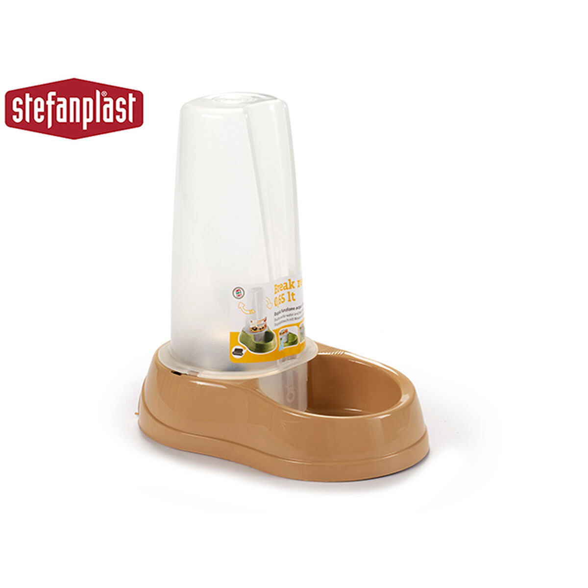 Matskål för husdjur Stefanplast 04093 Beige Plast 650 ml 12 x 19,5 x 19 cm (12 antal)