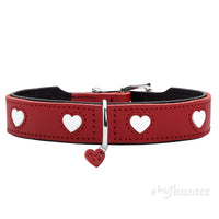 Hundhalsband Hunter Love Röd S/M 38-44 cm - Hunter | Valpoteket