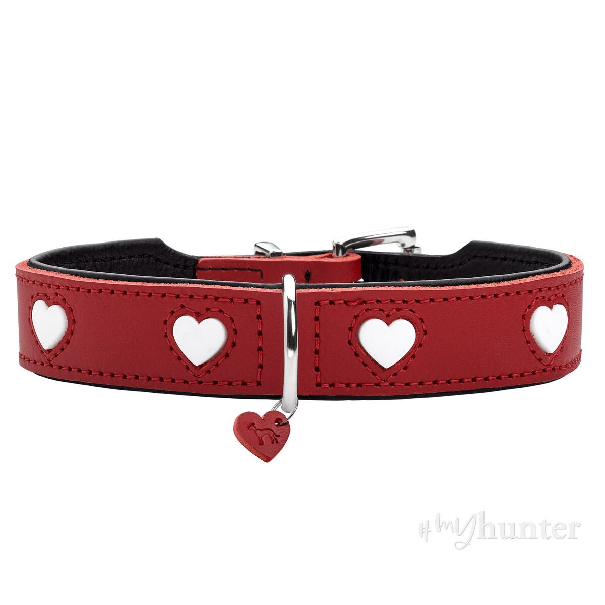 Hundhalsband Hunter Love S/M 35-43 cm Röd - Hunter | Valpoteket