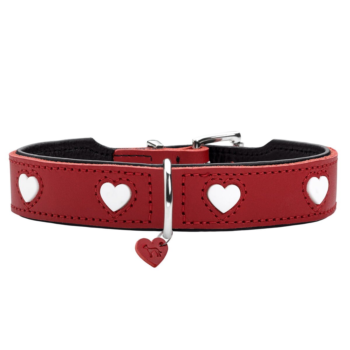 Hundhalsband Hunter Love XS/S 30-34 cm Rojo/Blanco