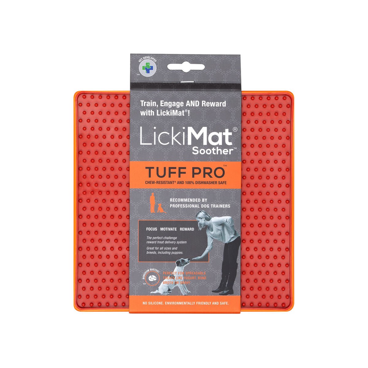 Hundmatare Lickimat Orange polypropen TPR - Lickimat | Valpoteket