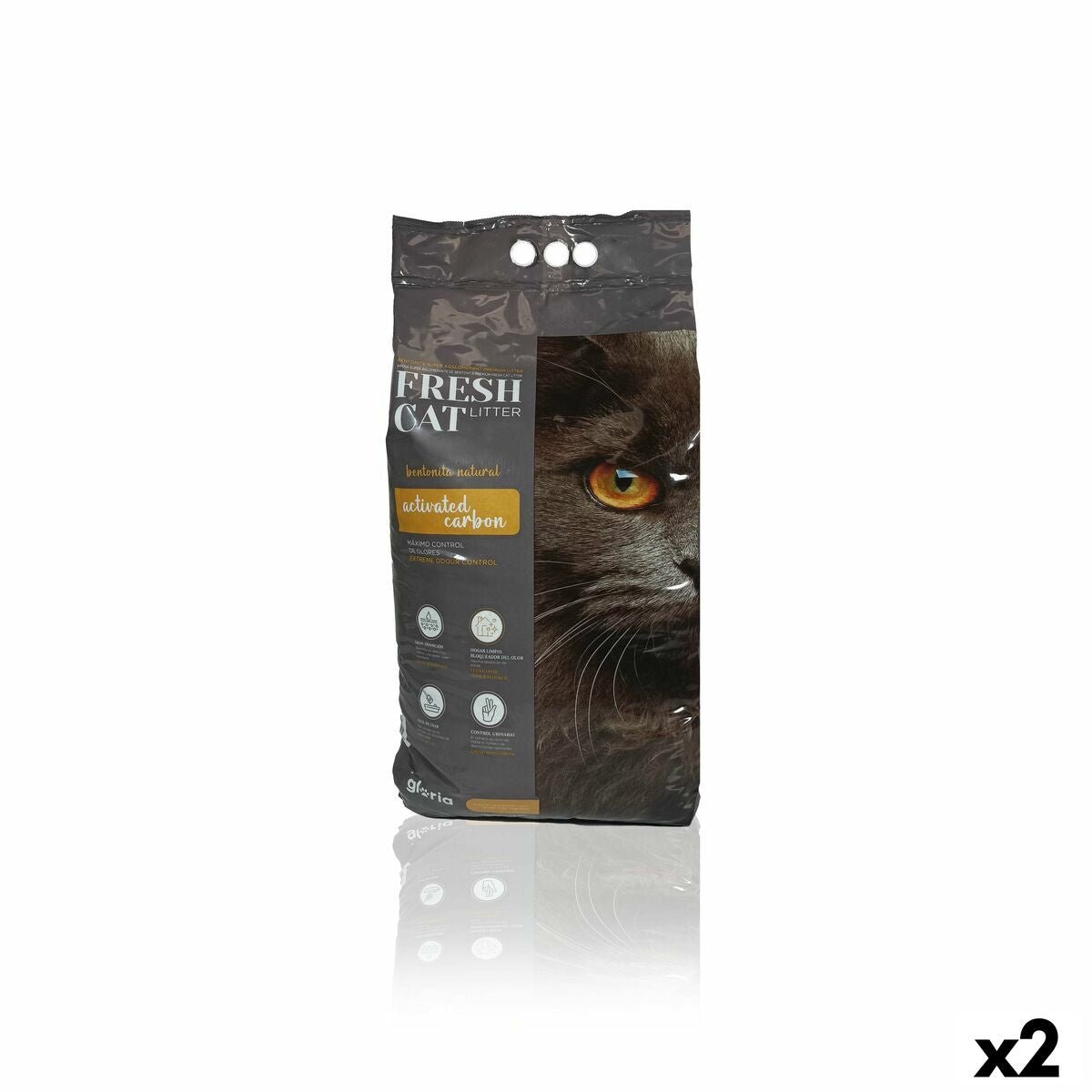 Kattsand Gloria Premium Aktivt kol 10 kg 2 antal - Gloria | Valpoteket