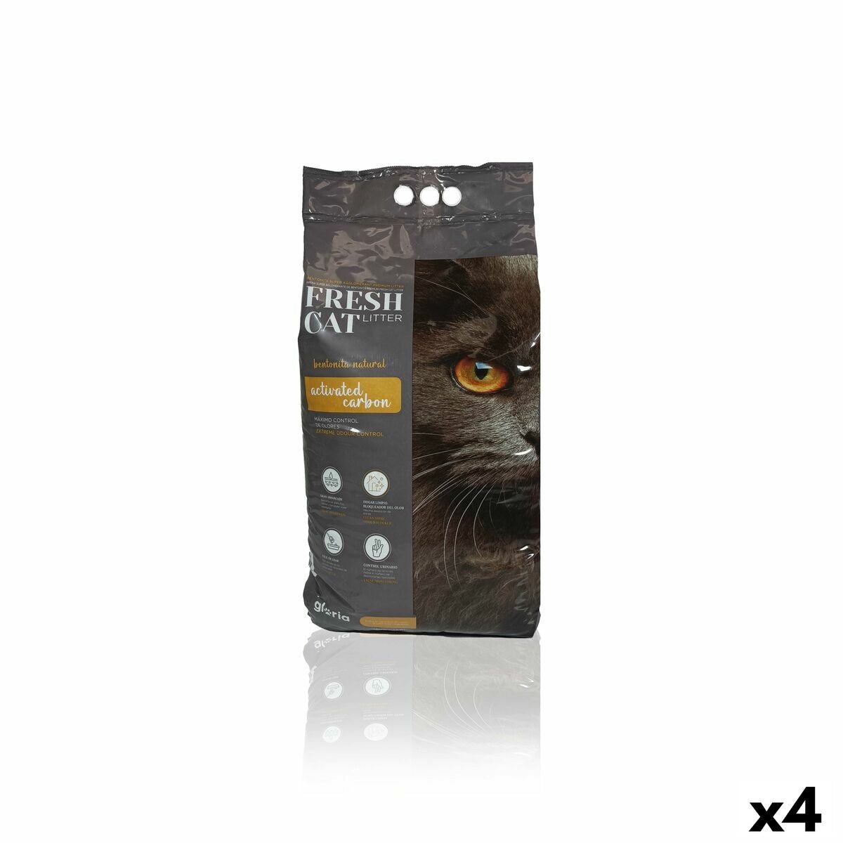 Kattsand Gloria Premium Aktivt kol 5 kg 4 antal - Gloria | Valpoteket