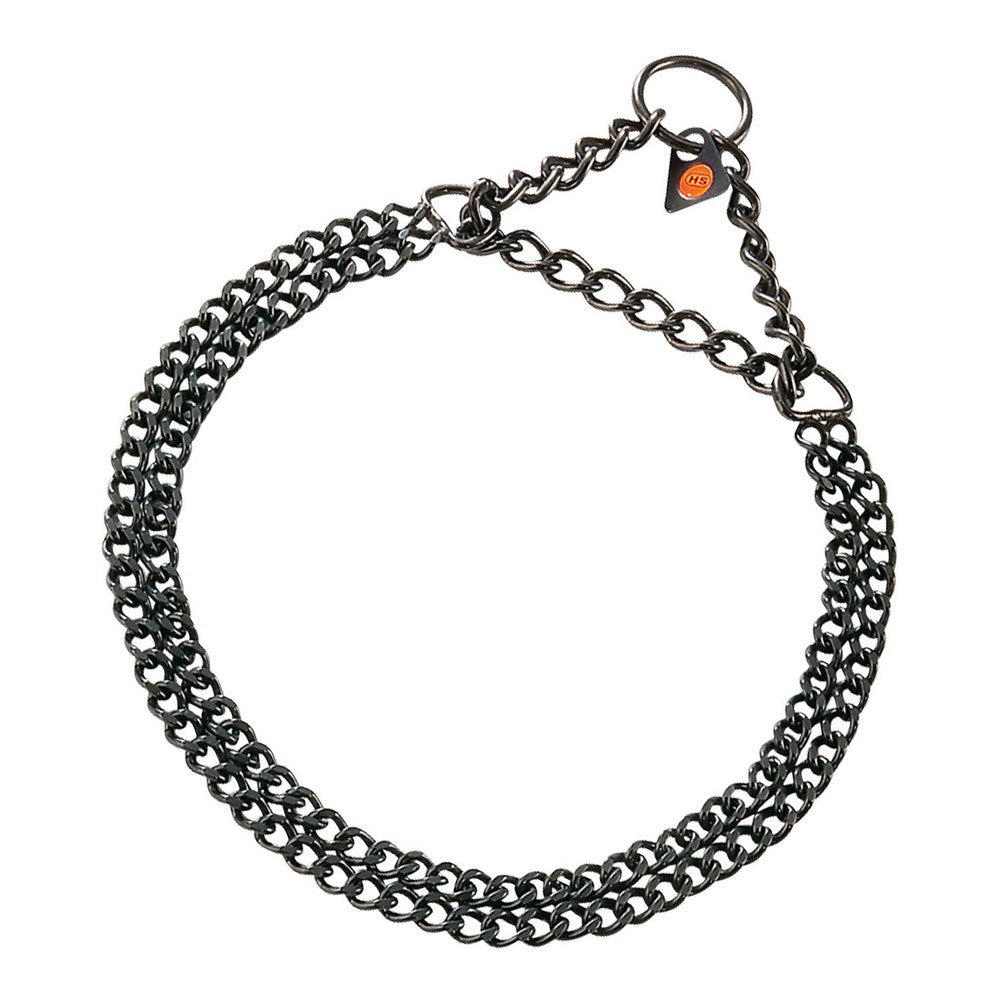 Hundhalsband Hs Sprenger Svart 2 mm Double Länkar (60 cm)