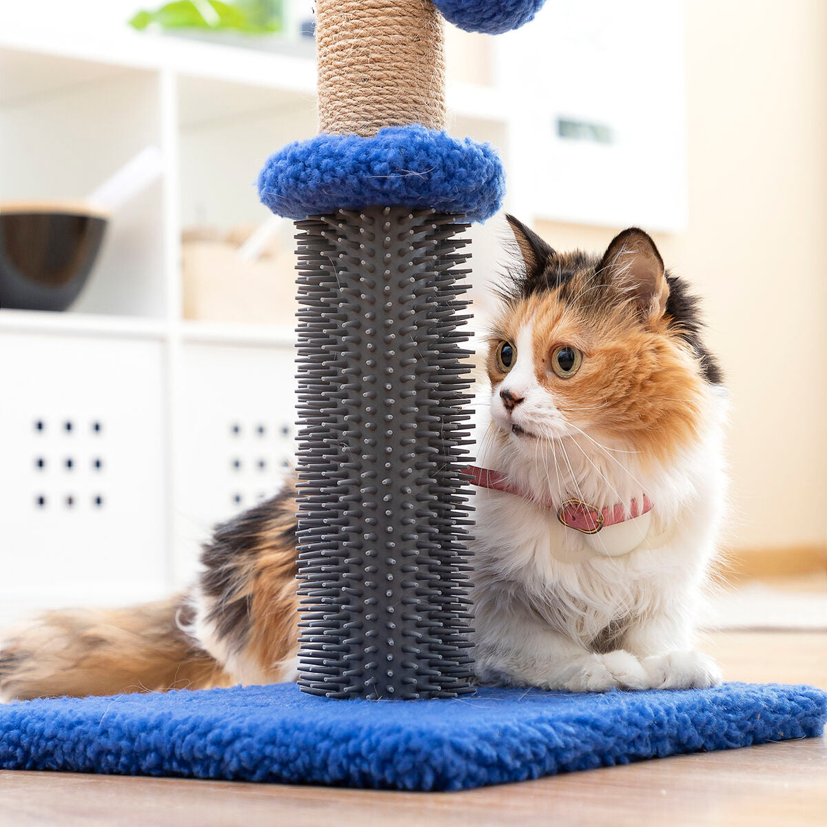 Claw and Massage Pillar with Ball for Cats Miausage InnovaGoods