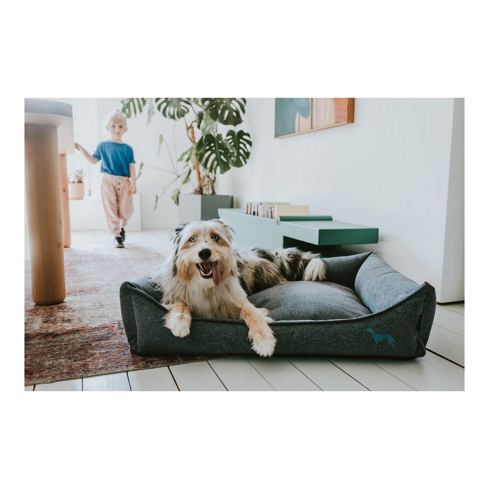 Dog Sofa Hunter Prag Textil Blå (90 x 70 cm)