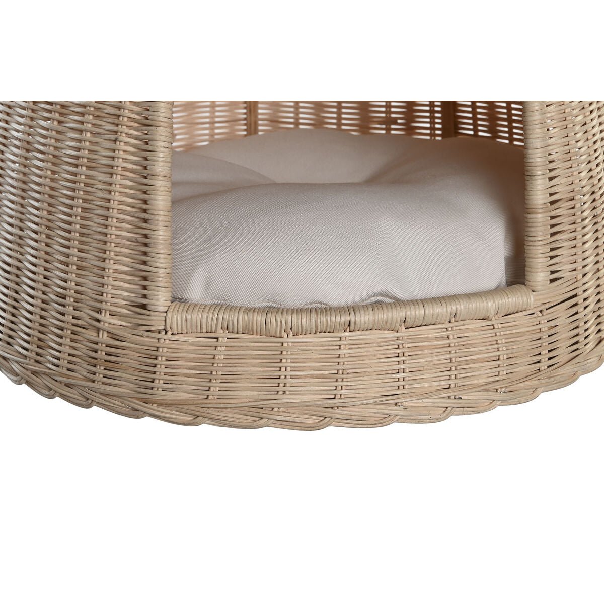 Hundbädd DKD Home Decor 45 x 45 x 57 cm Naturell Rattan - DKD Home Decor | Valpoteket