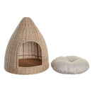 Hundbädd DKD Home Decor 45 x 45 x 57 cm Naturell Rattan - DKD Home Decor | Valpoteket