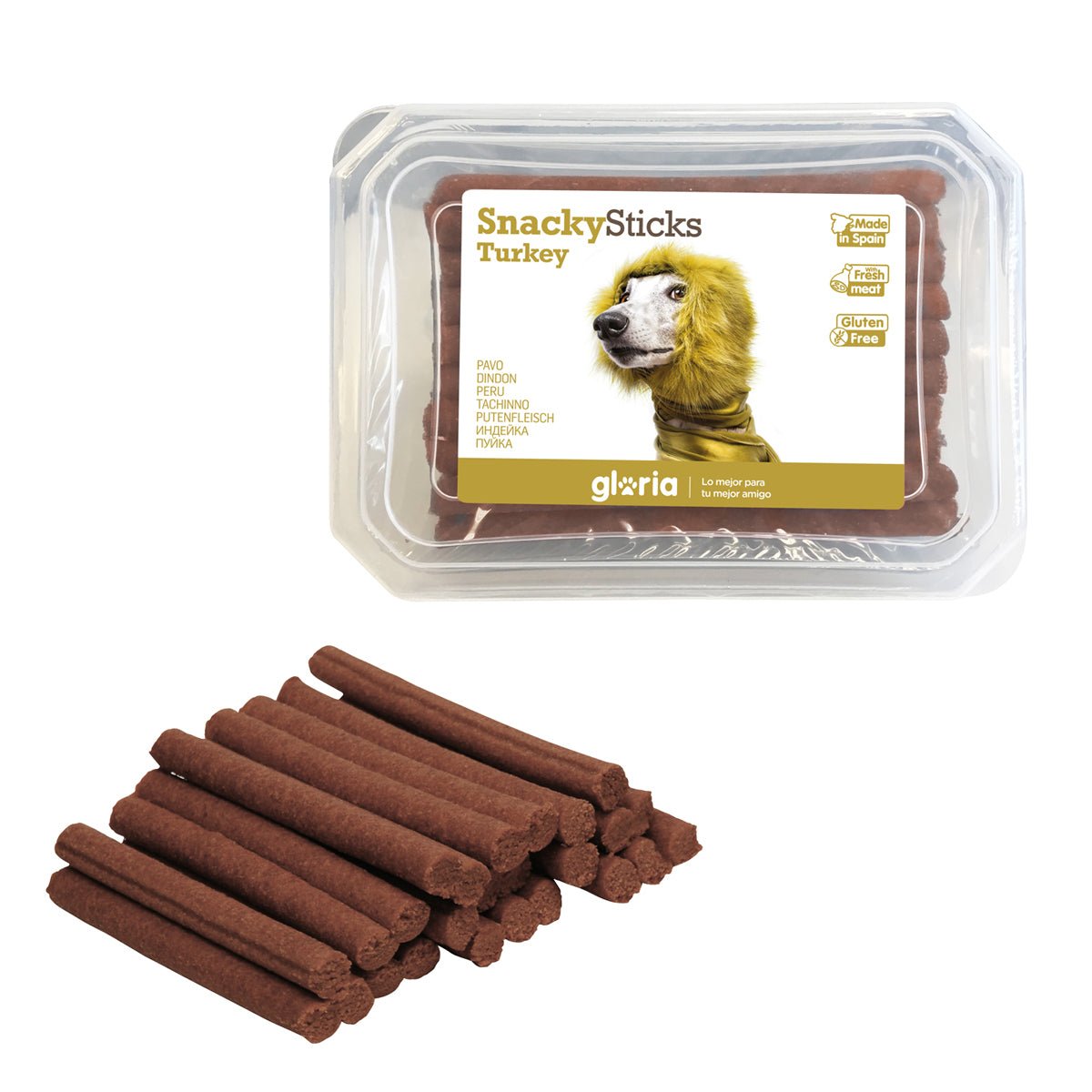 Dog treats Gloria Snackys Sticks Chicken Turkey Small sticks (800 g)