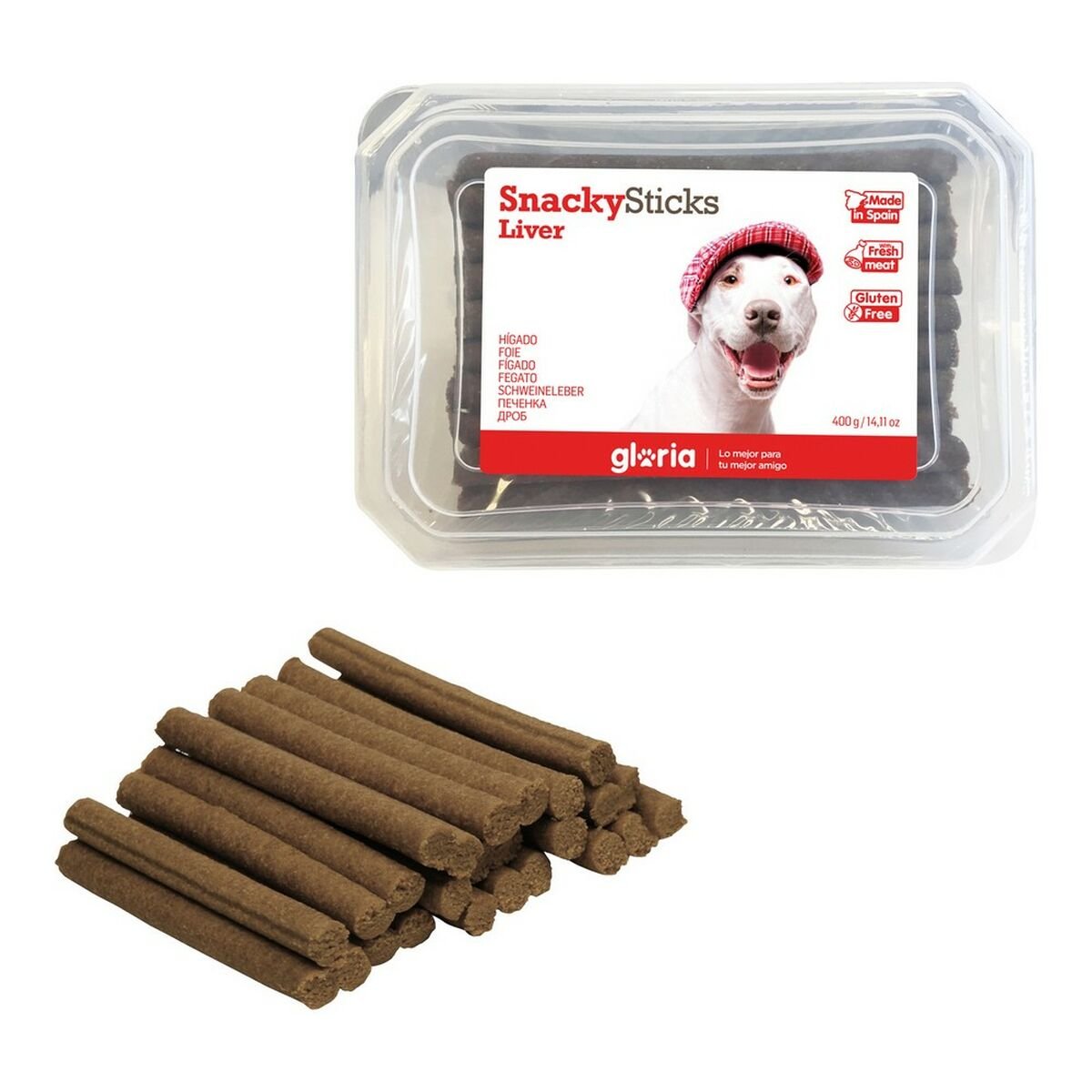 Dog treats Gloria Snackys Sticks Liver (350 g)