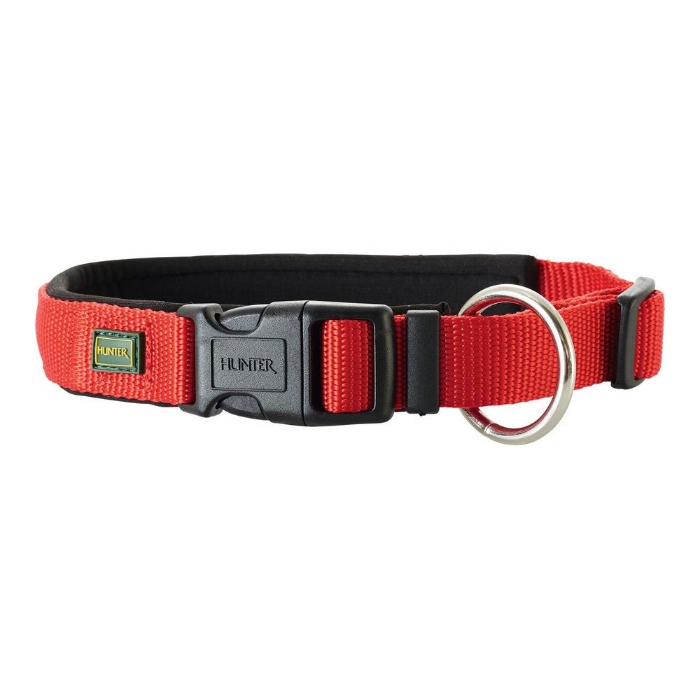 Dog collar Hunter neoprene red (35-40 cm)