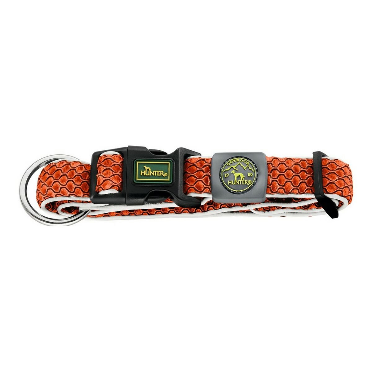 Hundhalsband Hunter Plus Tråd Orange XS-storlek (45-70 cm)