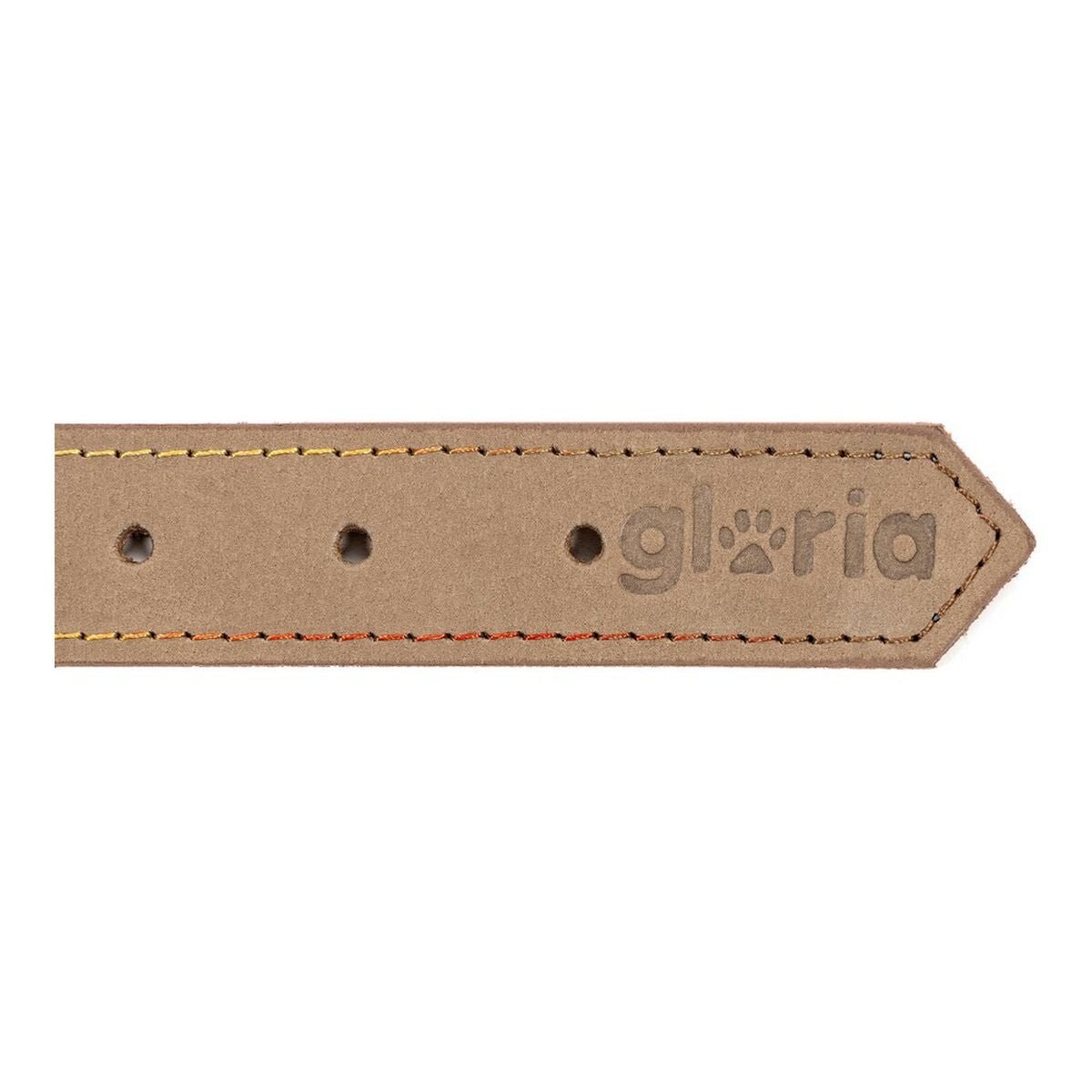 Dog collar leather Gloria Oasis Beige (1.2 x 35 cm)