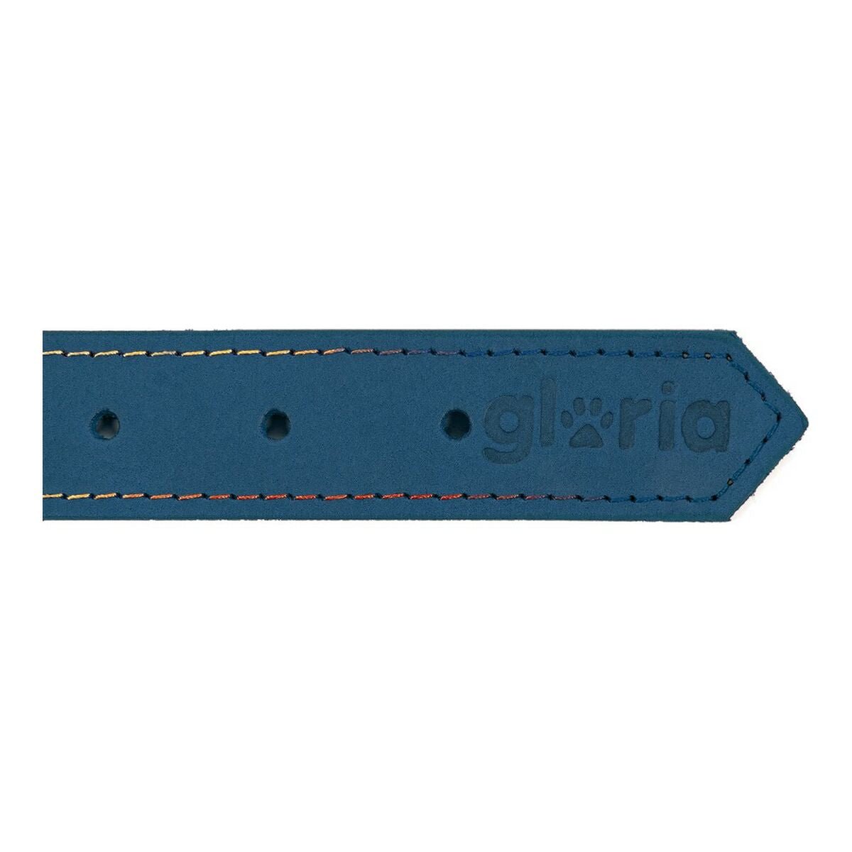 Dog collar leather Gloria Oasis Blue (60 x 3 cm)