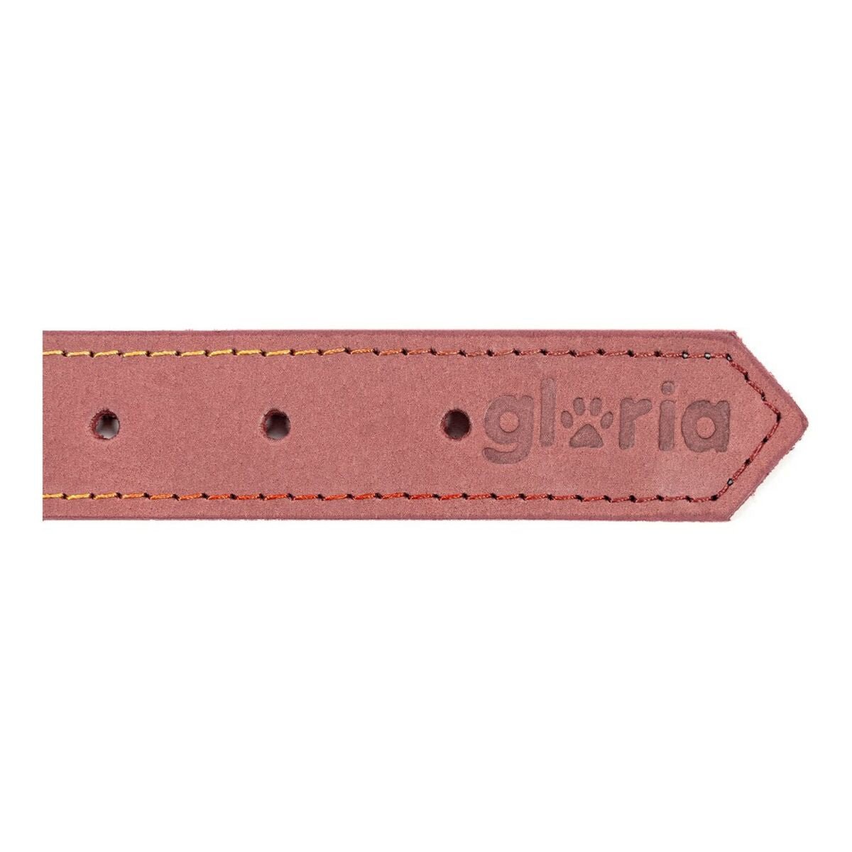 Dog collar leather Gloria Oasis Pink (1.2 x 35 cm)