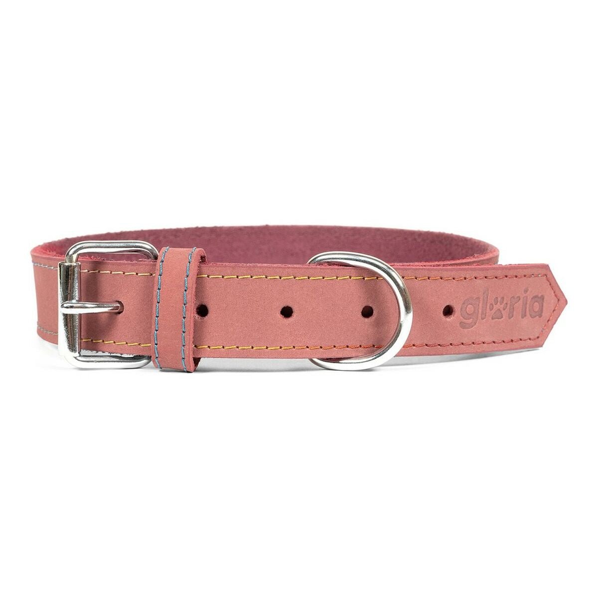 Hundhalsband läder Gloria Oasis Rosa