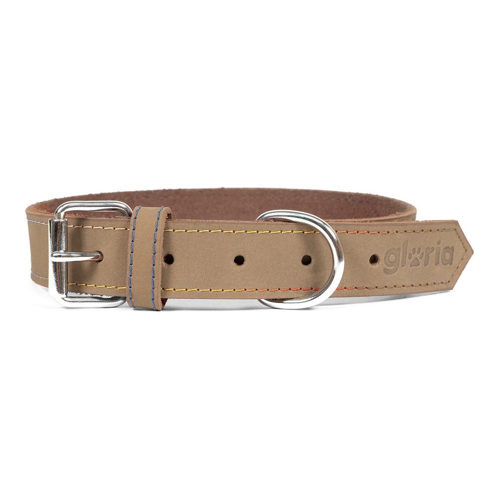 Dog collar leather Gloria Oasis White (60 x 3 cm)