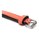 Hundhalsband läder vadderad Gloria koralll (45 x 2 cm) - Gloria | Valpoteket