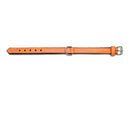 Hundhalsband läder vadderad Gloria orange (45 x 2 cm) - Gloria | Valpoteket