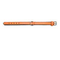 Hundhalsband läder vadderad Gloria orange (45 x 2 cm) - Gloria | Valpoteket