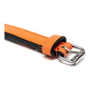 Hundhalsband läder vadderad Gloria orange (45 x 2 cm) - Gloria | Valpoteket