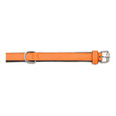 Hundhalsband läder vadderad Gloria orange (45 x 2 cm) - Gloria | Valpoteket