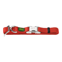 Hundhalsband nylon justerbar Hunter Alu-Strong röd M - Hunter | Valpoteket