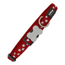 Hundhalsband nylon Red Dingo Stjärna Stjärnor (2,5 x 41-63 cm) - Red Dingo | Valpoteket