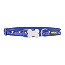 Hundhalsband Red Dingo STYLE LIGHTNING Marinblå 31-47 cm - Red Dingo | Valpoteket