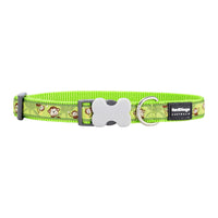 Hundhalsband Red Dingo STYLE MONKEY LIME GREEN 15 mm x 24-36 cm - Red Dingo | Valpoteket