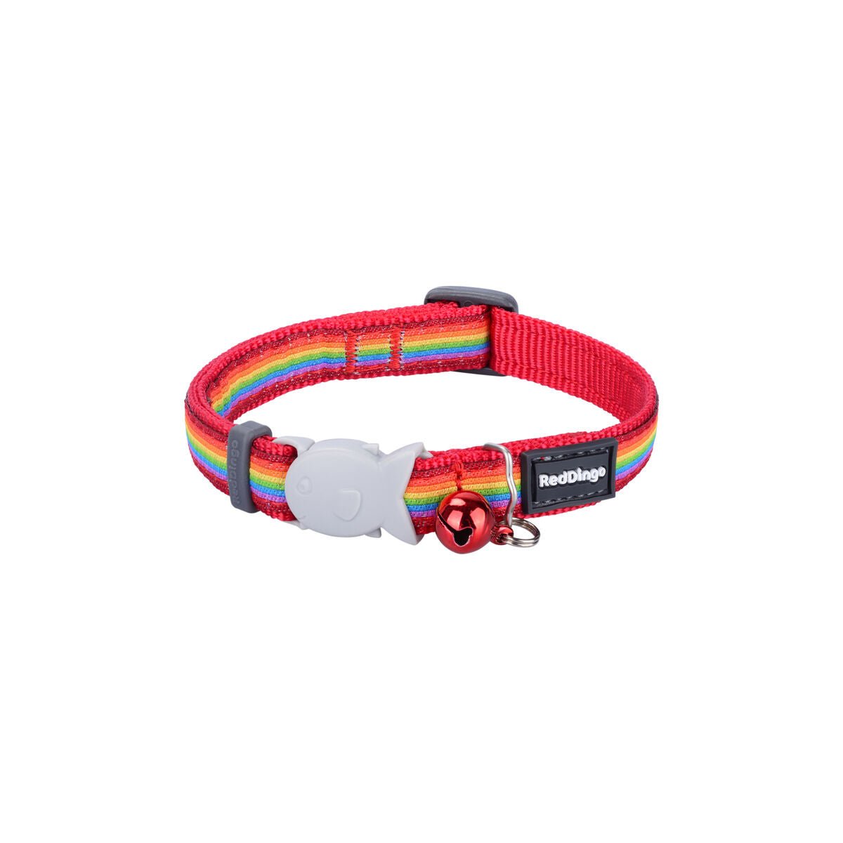 Hundhalsband Red Dingo STYLE RAINBOW 15 mm x 24-36 cm