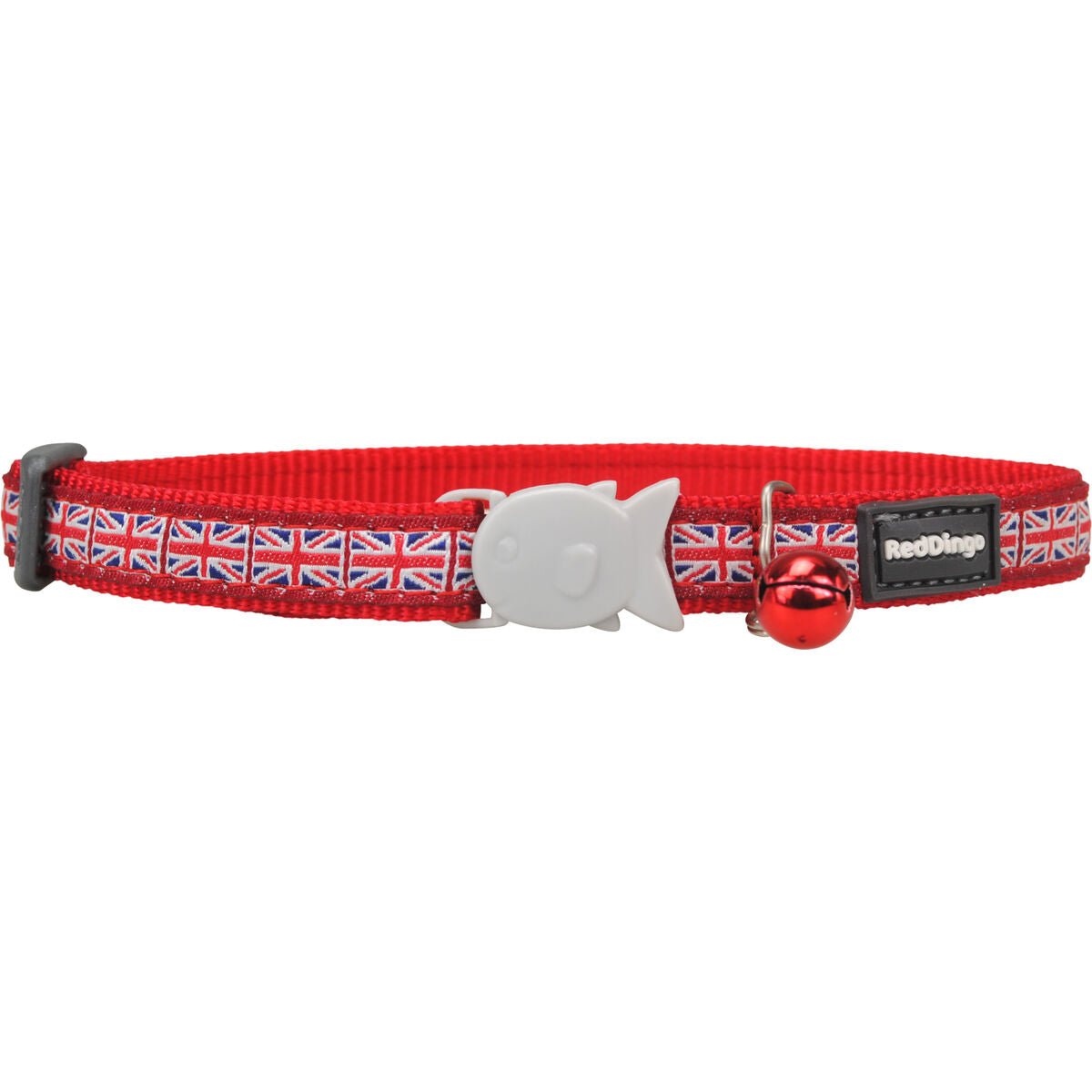 Hundhalsband Red Dingo STYLE UNION JACK FLAG 15 mm x 24-36 cm