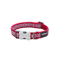 Hundhalsband Red Dingo STYLE UNION JACK FLAG 31-47 cm - Red Dingo | Valpoteket