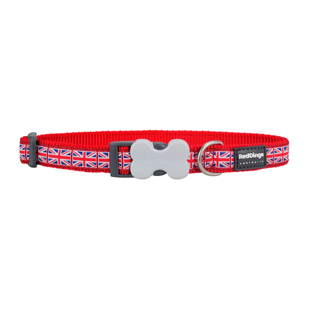 Hundhalsband Red Dingo Union Jack 20-32 cm Röd - Red Dingo | Valpoteket