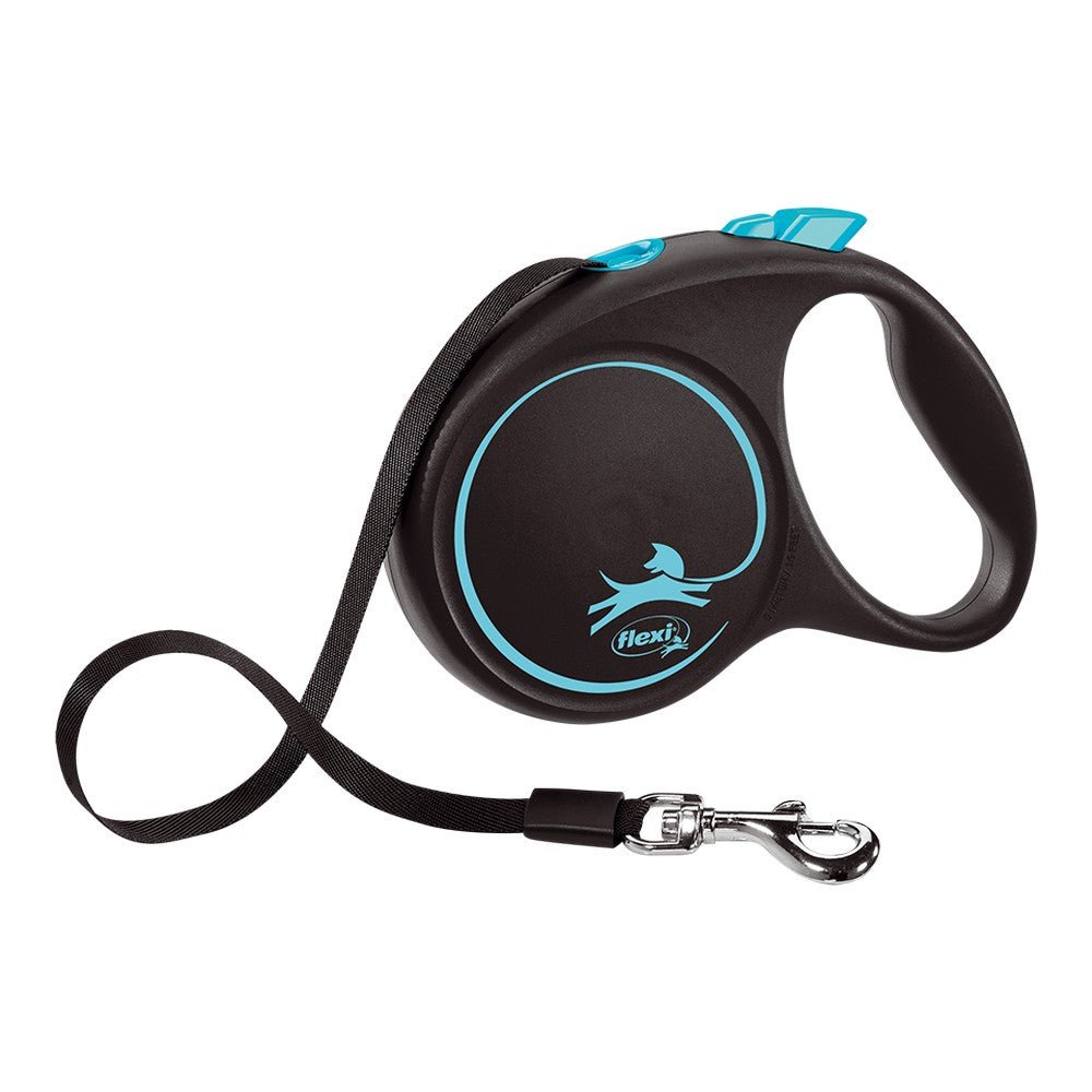 Dog Leash Flexi BLACK DESIGN 5 m Blue Size L