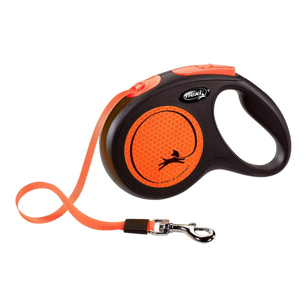 Dog leash Flexi NEW NEON 5 m Orange Size M