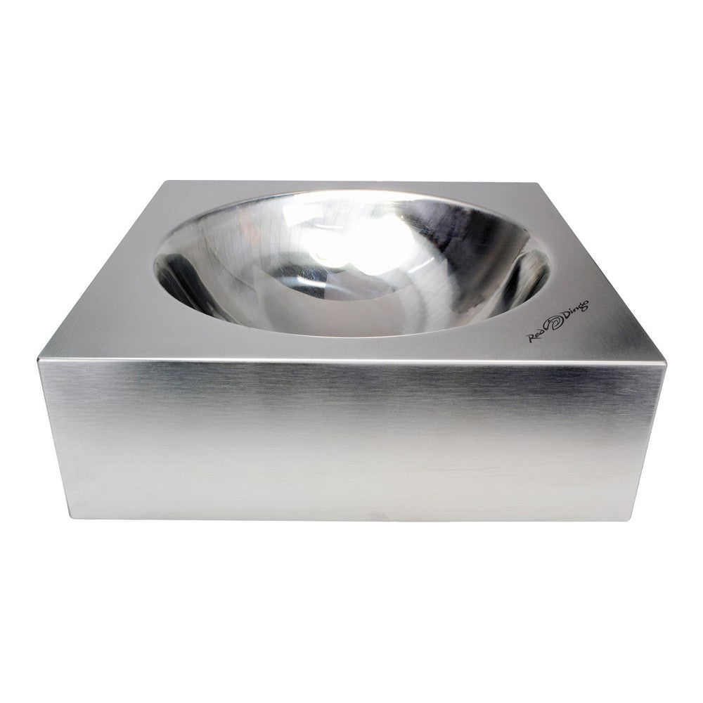 Dog feeder Red Dingo Reddingo Silver Stainless steel (16 x 16 x 5 cm)