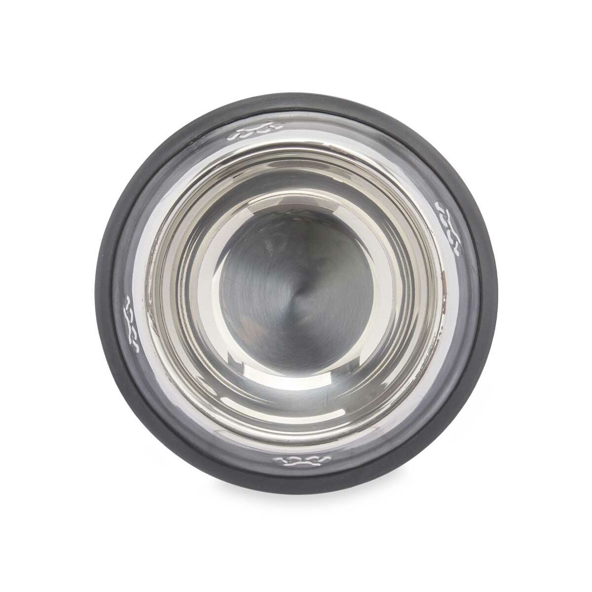 Dog feeder Silver Gray Rubber Metal 35 x 0.03 x 25 cm (24 quantity)