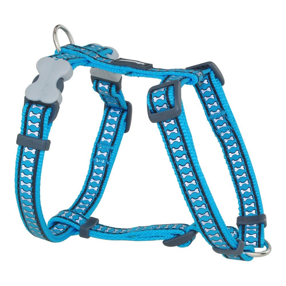 Dog harness Red Dingo Ivory Reflective 37-61 cm Turquoise