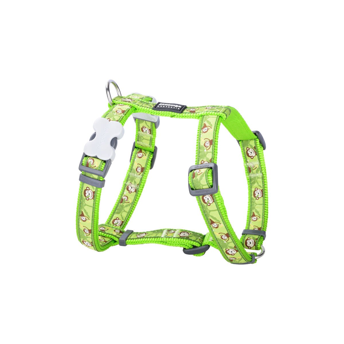 Dog harness Red Dingo Monkey 25-39 cm Green