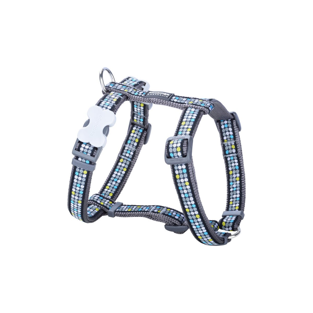 Dog harness Red Dingo On Cool 25-39 cm Grey