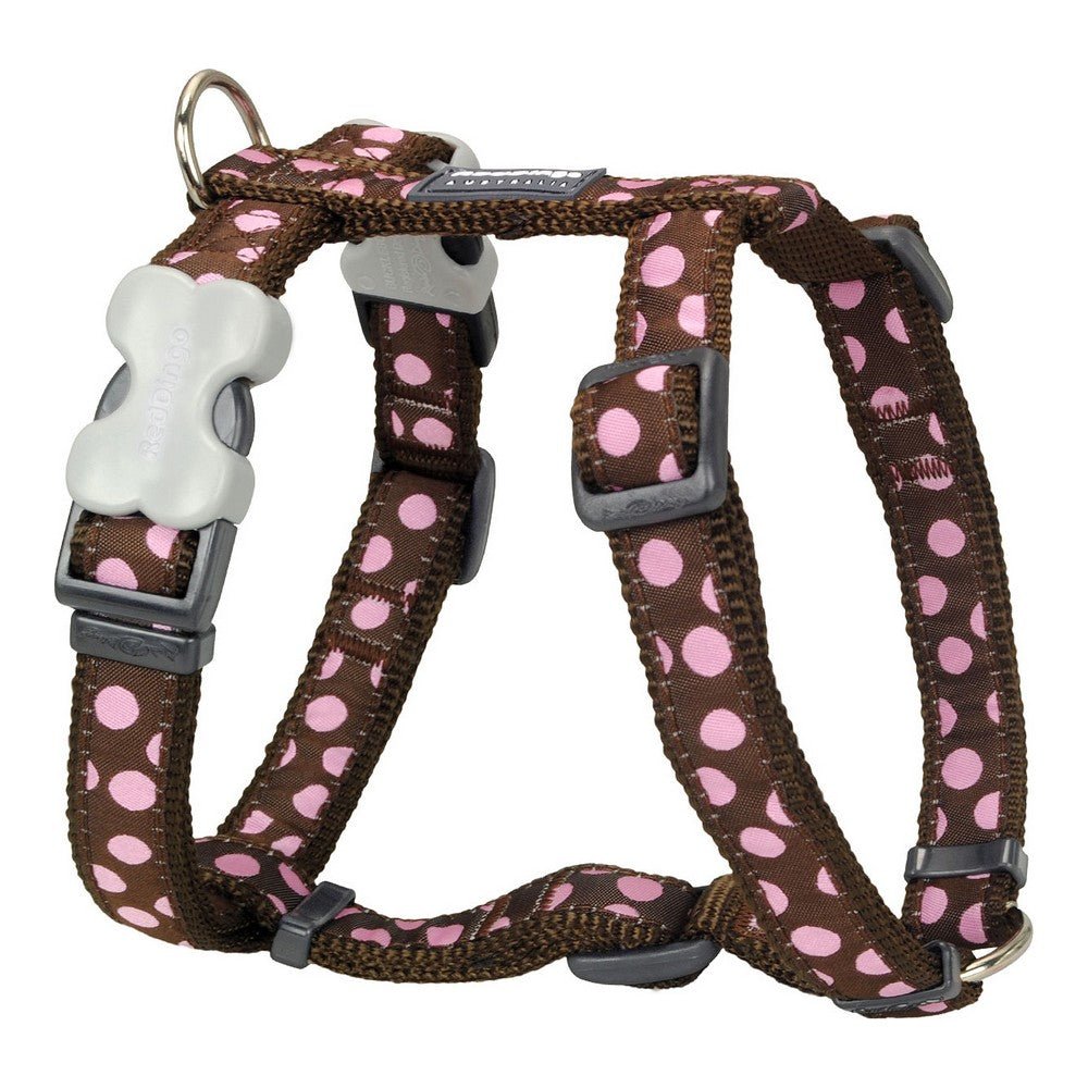 Dog Harness Red Dingo Style Pink Pea 46-76 cm