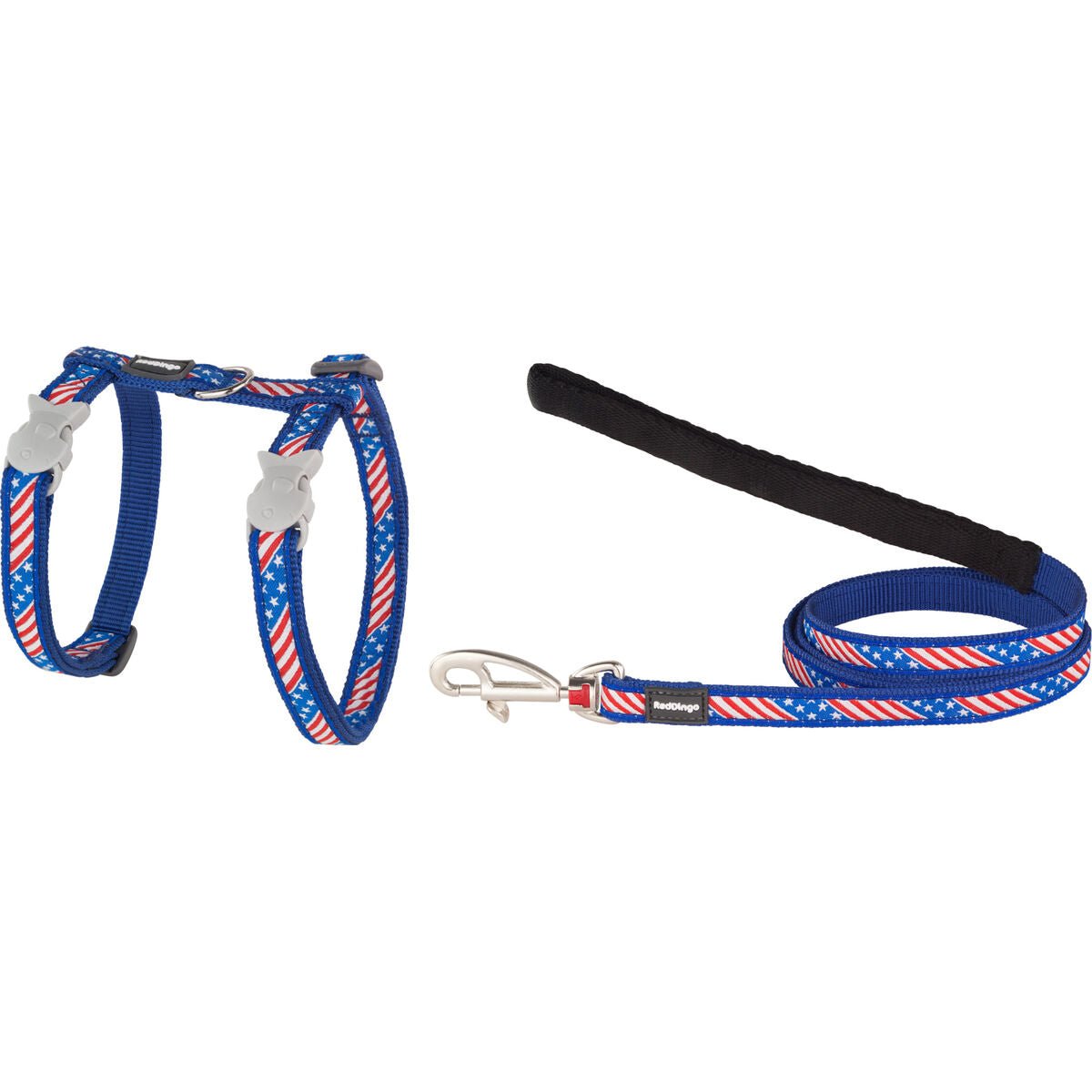 Dog harness Red Dingo US Flag 21-35 cm Blue