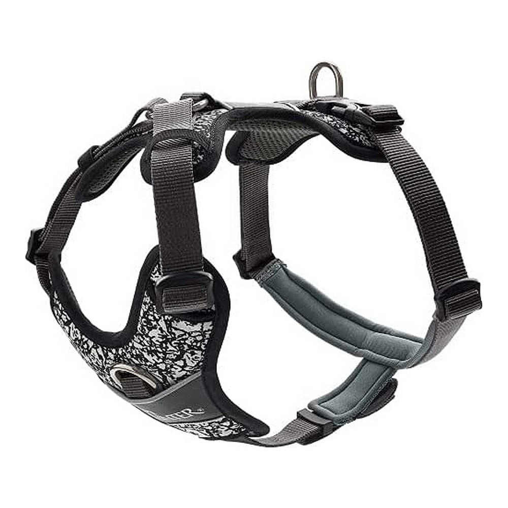 Dog Harness Reflex | Comfort &amp; Visibility | Black/Grey, S/M