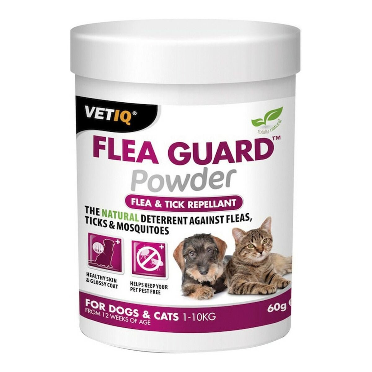 Insektskontroll Planet Line Flea Guard Powder Hund Katter (60 g)