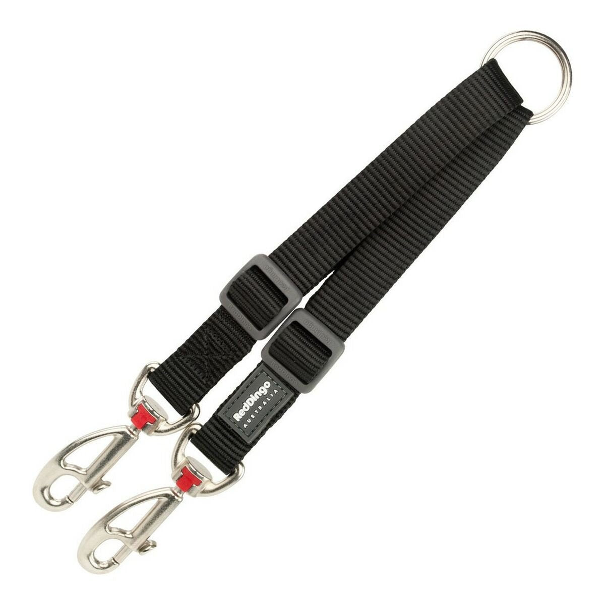 Koppling för 2-hundsledning Red Dingo Svart black (2 x 25-34 cm)