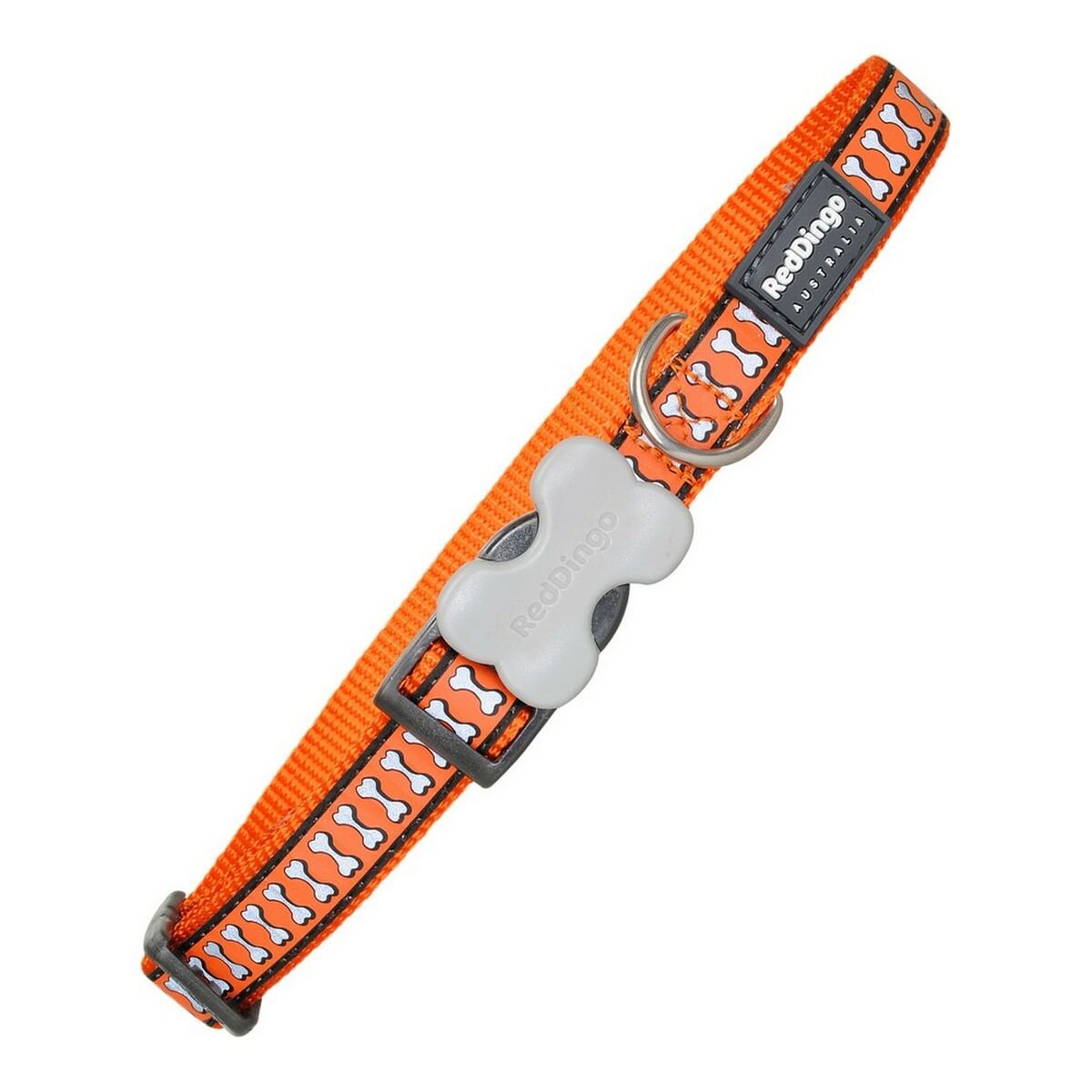 Reflexhalsband hund Red Dingo Elfenben Reflekterande Orange (1,2 x 20-32 cm) - Red Dingo | Valpoteket