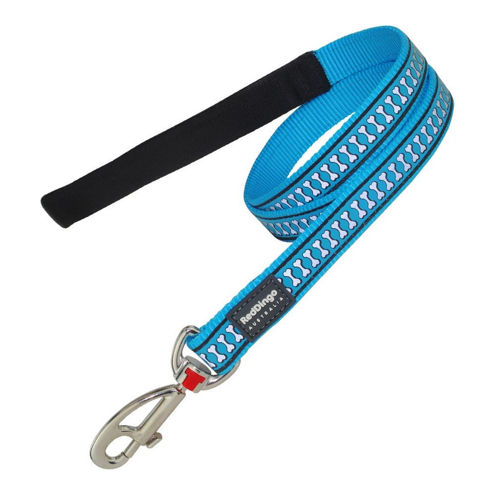 Reflective dog leash Red Dingo Turquoise (1.2 x 120 cm)