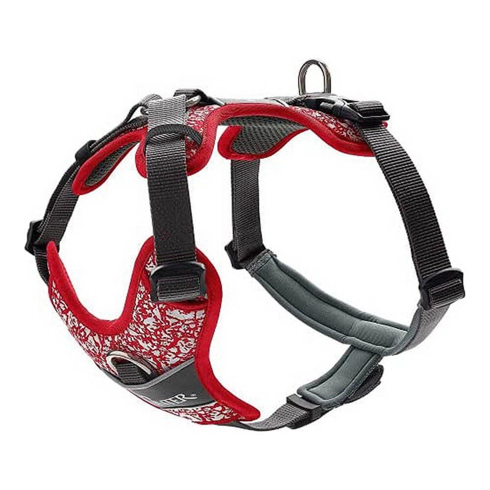 Reflective dog harness Hunter Red/Grey Size S/M (52-68 cm)